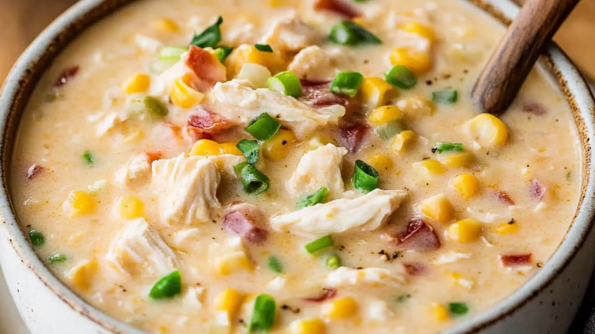 Cozy Slow Cooker Chicken Bacon Corn Chowder for Chilly Nights